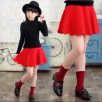 ミニスカート女の子子供服キッズ服赤...