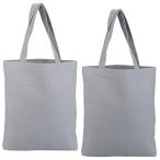 DXYIZU エコバッグ 2個セット軽量 折りたたみ買い物袋 収納 ショッピングバッグ 無地トートバッグ キャンバス 学生DIY 帆布 肩掛