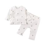 Baby Nest ベビー服 パジャマ 上下2点セット 長袖 赤ちゃん 肌着 女の子 男の子 コットン ウサギ柄 24-36M