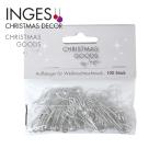  елка орнамент украшение установка S знак крюк INGE-GLAS GOODS metal производства простой серебряный 3.8cm 100 штук 