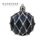  елка украшение орнамент мяч KAEMINGK драгоценности мяч 8cm синий мяч (2) 1 штук 030109