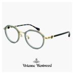 ヴィヴィアン ウエストウッド メガネ レディース 40-0012 c03 49mm Vivienne Westwood 眼鏡 女性 クラウンパント 型 セル巻き メタル コンビネーション