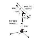 K&amp;M ST25900 серебряный Short стрела микрофонная стойка ST259/CHROME