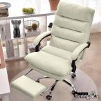 オフィスチェア 社長椅子 リクライニング ハイバック ホワイト 人間工学 回転可能 在宅勤務 PUレザー 通気性 静音キャスター 座面昇降機能
