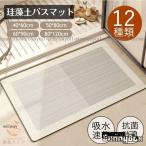 珪藻土バスマット 大判 風呂 足ふきマット 速乾 足拭きマット キッチンマット 珪藻土 滑り止め 浴室 洗面所 吸水 速乾 抗菌 滑り止め 北欧 脱衣所 吸水 ソフト