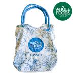 ハワイ ホールフーズマーケット×タグアロハ /Whole Foods Market × tag aloha フローラル ハイビスカス パイナップルトートバッグ/エコバッグ