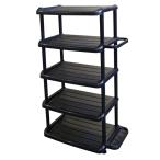  место хранения полки место хранения подставка обувь подставка 5 уровень da blue black (M)