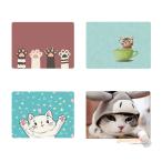 マウスパッド かわいい 耐久性 滑り止め付き 傷防止 汚れ防止 猫 ねこ 犬 いぬ どうぶつ 動物 木 イチゴ 花柄 洗える アニマル柄 210x260x3mm 送料無料