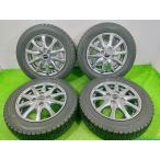 Dunlop WM02*155/65R13 73Q 13x4.00B +45 4 дыра 100* б/у колесо комплект зимний [ Miyagi departure бесплатная доставка ]MYG-C17278