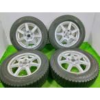  Dunlop WM02*195/65R15 91Q 15x6J +45 5 дыра -114.3 б/у колесо комплект 4 зимних покрышек [ Miyagi departure бесплатная доставка ]MYG-C17300