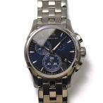ショッピングハミルトン ハミルトン HAMILTON ジャズマスター クロノ クォーツ H32612141 ブルー 青文字盤 メンズ 紳士用 男性用 腕時計 中古