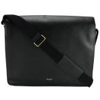ショッピングメッセンジャーバッグ サンローラン SAINT LAURENT ロゴ メッセンジャーバッグ ショルダーバッグ 326859 ブラック 黒 ゴールド レザー 斜め掛け ビジネス メンズ