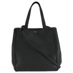 セリーヌ CELINE スモール フォールド カバ 2way トートバッグ 194073 レザー ブラック 黒 ゴールド金具 ハンドバッグ ショルダー レディース