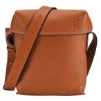 ロエベ LOEWE ミリタリー ポケット スモール ショルダーバッグ ブラウン 茶 レザー ボディバッグ レディース メンズ 中古