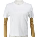 フェンディ FENDI エンボス ロゴ クルーネック 半袖 Tシャツ FS7389 コットン ホワイト サイズXS カットソー トップス アパレル レディース