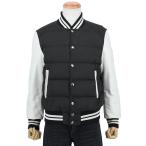 モンクレール MONCLER VENTOUX ベントゥー ダウン ボンバージャケット メンズ ナイロン ラム レザー ブラック ホワイト  サイズ0