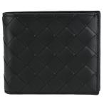 ボッテガヴェネタ BOTTEGA VENETA イントレチャート 二つ折り財布 708616 ブラック 黒 レボッテガ 財布 708616 黒 レザー