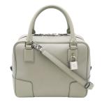 ロエベ LOEWE アマソナ19 2way ハンドバッグ A039N10X03 アッシュグレー ブルーグレー レザー レディース 肩掛け
