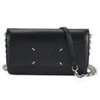 ショッピングマルジェラ メゾン マルジェラ Maison Margiela チェーンショルダーウォレット S56UI0147 ブラック レザー レディース ショルダーバッグ