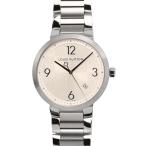 ショッピングVUITTON ルイヴィトン LOUIS VUITTON タンブール ダミエ デイト メンズ クォーツ ステンレス シルバー Q1D01