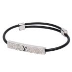  Louis Vuitton LOUIS VUITTON браслет автомобиль nzeli Zebra потертость аксессуары metal кожа серебряный черный чёрный M8332Z