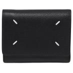 メゾンマルジェラ Maison Margiela 三つ折り 財布 コンパクト ウォレット 4ステッチ メンズ レディース レザー ブラック 黒 SA3UI0017