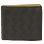 ショッピングbottega ボッテガヴェネタ BOTTEGA VENETA イントレチャート 二つ折り 財布 コンパクトウォレット メンズ レザー カーキ グリーン イエロー 749412 小物