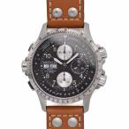 ハミルトン HAMILTON カーキ アビエーション X-ウィンド オート クロノグラフ メンズ 自動巻 デイデイト ブラック H77616533 中古