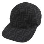 フェンディ FENDI ベースボール キャップ 帽子 ズッカ柄 FF ロゴ メンズ レディース ポリエステル グレー FXQ768 小物