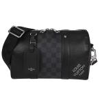 ショッピングダミエ ルイヴィトン LOUIS VUITTON ダミエスクエアード シティ キーポル ショルダーバッグ 斜め掛け ダミエグラフィット ダミエアンフィニ メンズ ブラック N40452