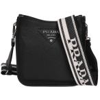 プラダ PRADA ヴィッテロダイノソフトレザー ミニ ショルダーバッグ 斜め掛け クロスボディ レディース メンズ レザー ブラック 黒 1BH191