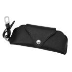 プラダ PRADA メガネケース サングラスケース レディース メンズ サフィアーノ レザー チャーム 小物 ブラック 黒 2RA002