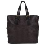 ボッテガヴェネタ BOTTEGA VENETA イントレチャート トートバッグ ハンドバッグ 肩掛け ショルダー レディース メンズ レザー ブラウン 茶 169612