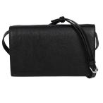 バレンシアガ BALENCIAGA ロゴ ミニ ショルダーバッグ クロスボディ ポシェット 斜め掛け クラッチバッグ 2way レディース レザー ブラック 黒 754836 の商品画像