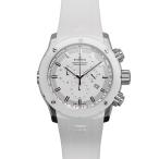 エドックス EDOX クロノオフショア1 クロノグラフ デイト メンズ クォーツ ステンレス SS ラバー ホワイト文字盤 10221-3B3-BIN3