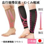 着圧ソックス ふくらはぎ 血行促進 むくみ 軽減 解消 靴下 美脚 弾性ソックス むくみとり シェイパー 一般医療機器 サポーター 日本製 ムクナイン アクティブ