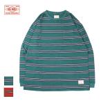 ビッグマイク tシャツ 長袖 メンズ レディース ブランド おしゃれ ロンT カットソー ボーダー ポケット ポケットTシャツ ポケT 緑 赤