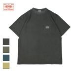 Tシャツ 半袖 メンズ レディース ブランド おしゃれ ビッグマイク 鹿の子 ポケット ポケT ピグメント 無地 通気性 アメカジ ブランド 黒 青