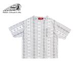 Tシャツ 半袖 メンズ レディース ブランド おしゃれ インディアン インディアンモトサイクル 総柄 ロングホーン ナバホ 白 ホワイト