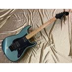 中古品 Squier by Fender Contemporary Stratocaster HH FR Roasted Maple Black Pickguard Gunmetal Metallic