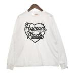 ヒューマンメイド HEART L/S TEE ハート ロゴ プリント 長袖 Tシャツ カットソー ロンT 日本製 メンズ Mサイズ ホワイト HUMAN MADE トップス DM10713■