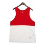 Supreme 19ss split майка безрукавка нижнее бельё хлопок мужской M размер красный / белый Supreme tops DM12735#