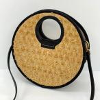 MARC BY MARC JACOBS 2WAY かごバッグ 丸型 ストローバッグ ショルダーバッグ ハンドバッグ レディース ブラウン マークバイマークジェイコブス DF15379■
