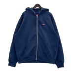 Supreme 24AW スモールボックス ジップアップ パーカー フーディー スウェット トレーナー 裏起毛 メンズ XLサイズ ネイビー シュプリーム トップス DM15057■