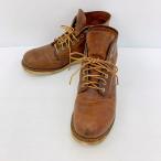 RED WING 9111 CLASSIC ROUND ラウンドトゥ ワークブーツ アイリッシュセッター シューズ USA製 アメリカ製 古着 メンズ 26cm レッドウィング 靴 DF15645■
