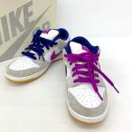 NIKE SB×RAYSSA LEAL Dunk Low PRM FZ5251-001 ライッサ・レアウ スニーカー ローカット ストリート メンズ 28cm ホワイト/パープル ナイキ 靴 DF15666■