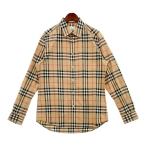 BURBERRY LONDON ノバチェック 長袖 シャツ ブラウス コットン 8020863 古着 通勤 ビジネス オフィス メンズ Mサイズ バーバリーロンドン トップス DM15766■