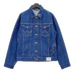 ショッピングスタッズ Wrangler BADWAY ラングラー バッドウェイ スタッズ デニムジャケット Gジャン TRUCKER JACKET BW1070 メンズ Mサイズ インディゴ アウター DM15980■