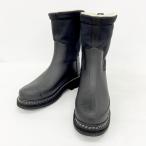 ショッピングスティッチ HUNTER ハンター REFIND STITCH SHERPA BOOTS リファインドスティッチシェラパブーツ 新品同様 レディース サイズUK5 ブラック 靴 IF17224■