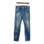 ショッピングディースクエアード DSQUARED2 ディースクエアード スキニー ジーンズ デニムパンツ ボトムス Skater Jean S74LB0593 S30342 メンズ サイズ44 インディゴ ズボン DM16728■